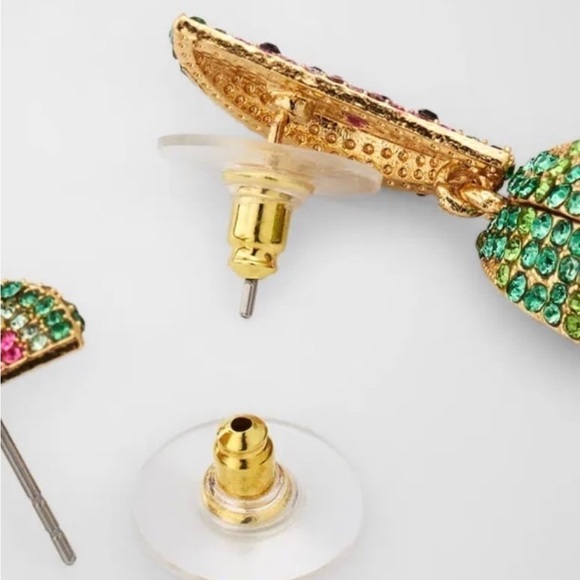 One in a Melon Watermelon Statement earrings. - Picture 2 of 4